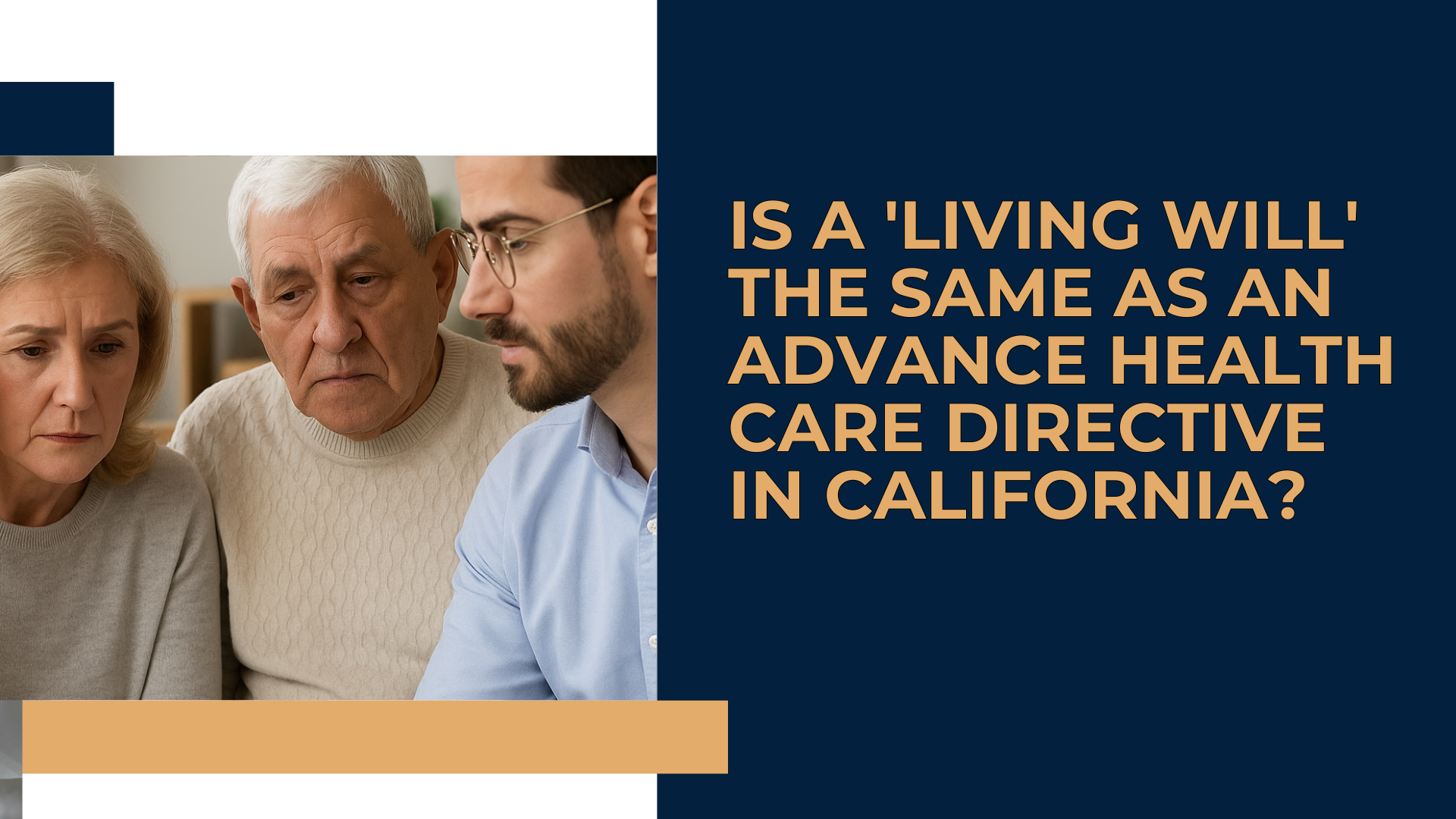 A comparison visual showing an older, simpler document labelled "Living Will" next to a more detailed, modern document labelled "Advance Health Care Directive," highlighting the evolution of estate planning terminology.