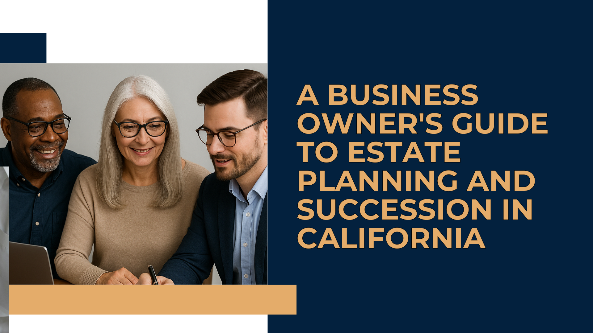 A business owner reviewing a buy-sell agreement as part of their business succession planning.