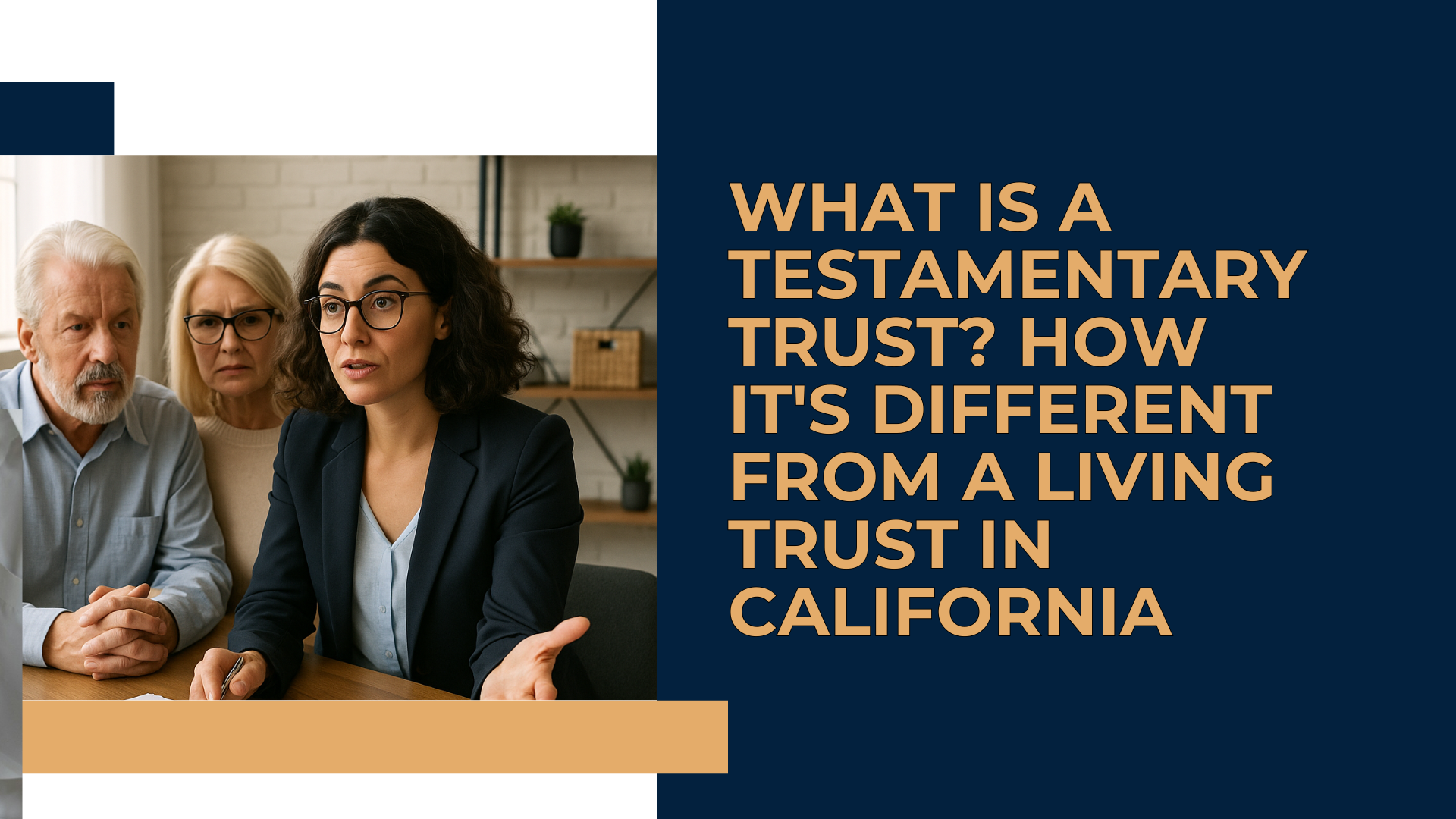 A successor trustee reviews documents at a desk to create an inventory of trust assets.
