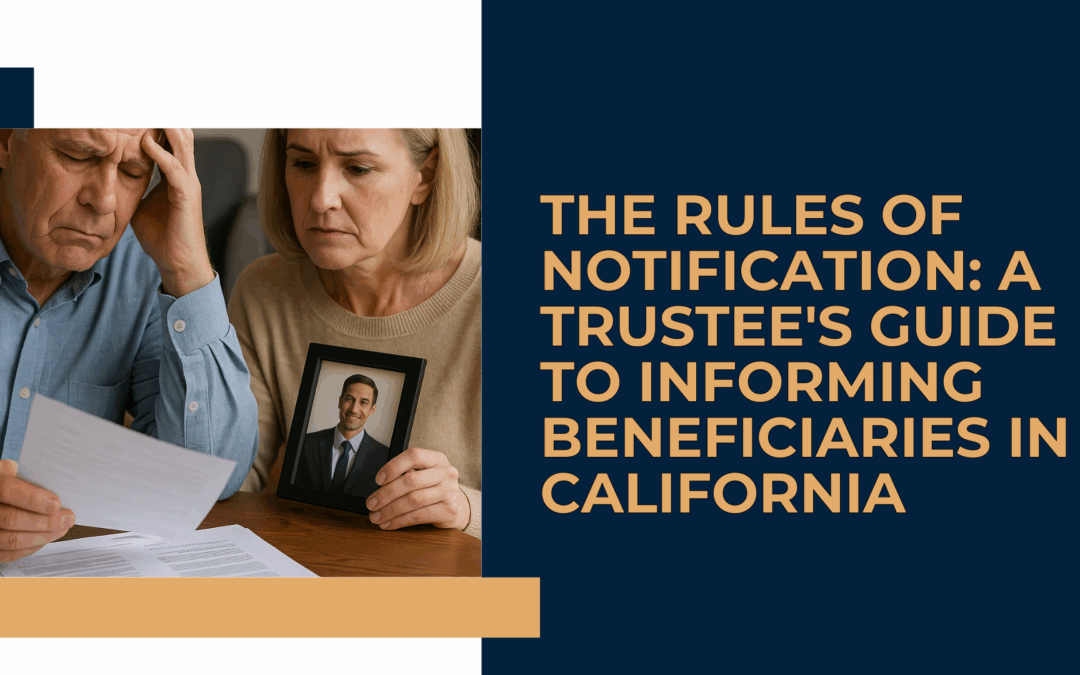 The Rules of Notification: A Trustee’s Guide to Informing Beneficiaries in California
