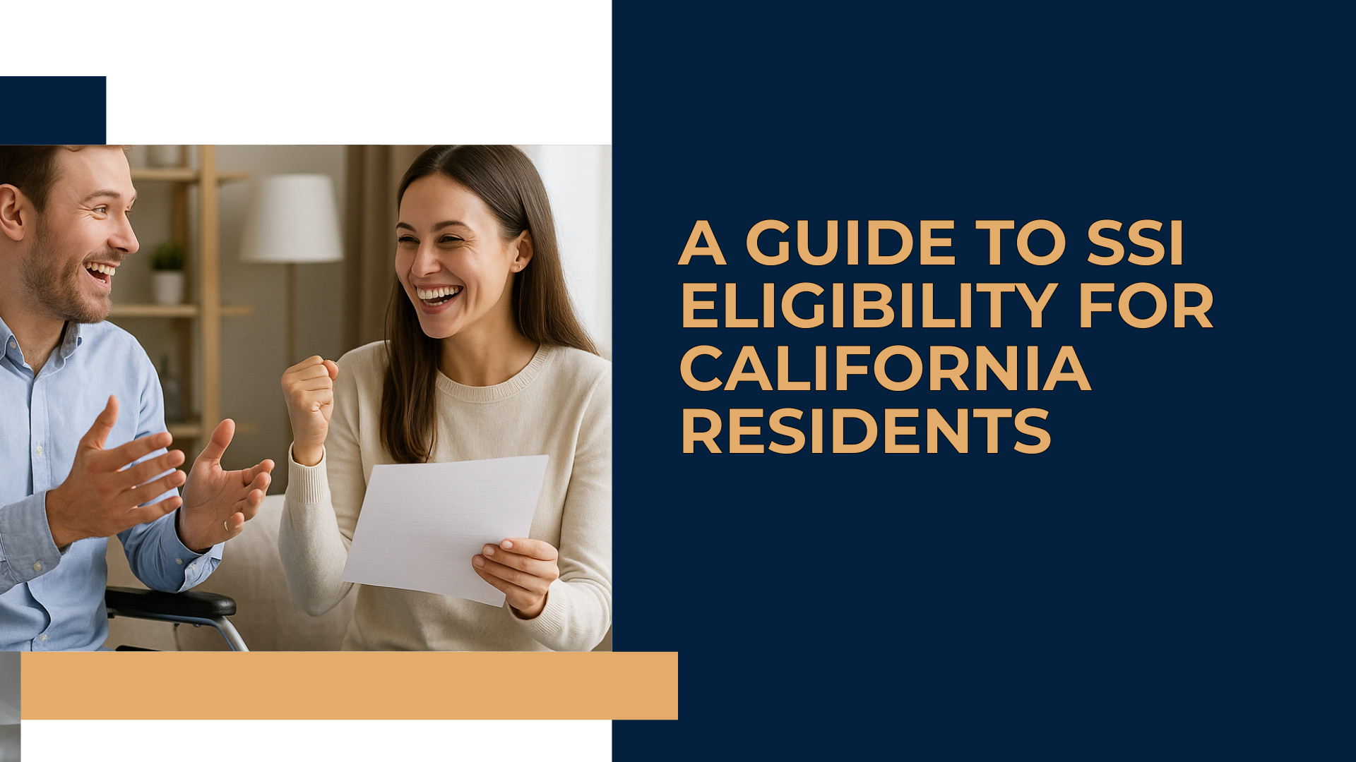 A supportive hand helping an older person review documents with a California map in the background, representing SSI eligibility in California.