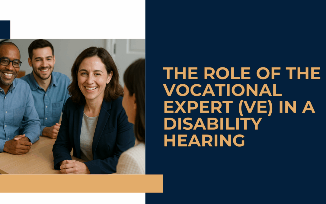 The Role of the Vocational Expert (VE) in a Disability Hearing
