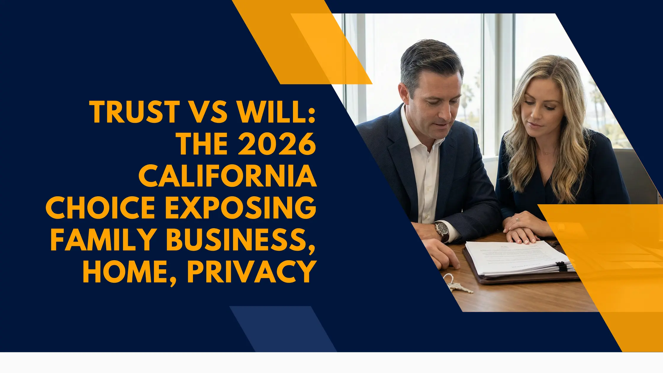 Trust vs will comparison chart for California 2026 estate planning guide by Bay Legal PC