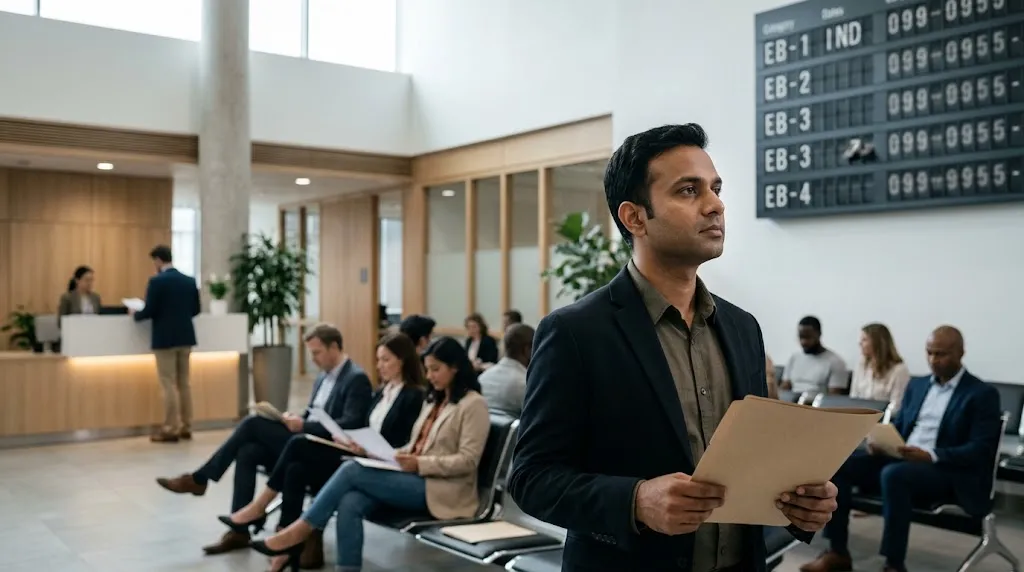 Indian applicant checking EB1 priority date India visa availability