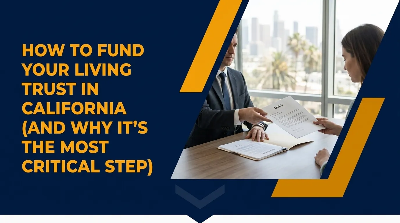 How to fund your living trust in California and why it is the most critical step