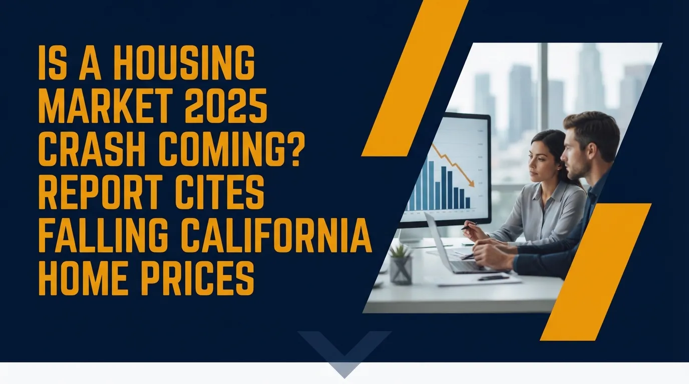 Is a housing market crash coming? Report cites falling California home prices