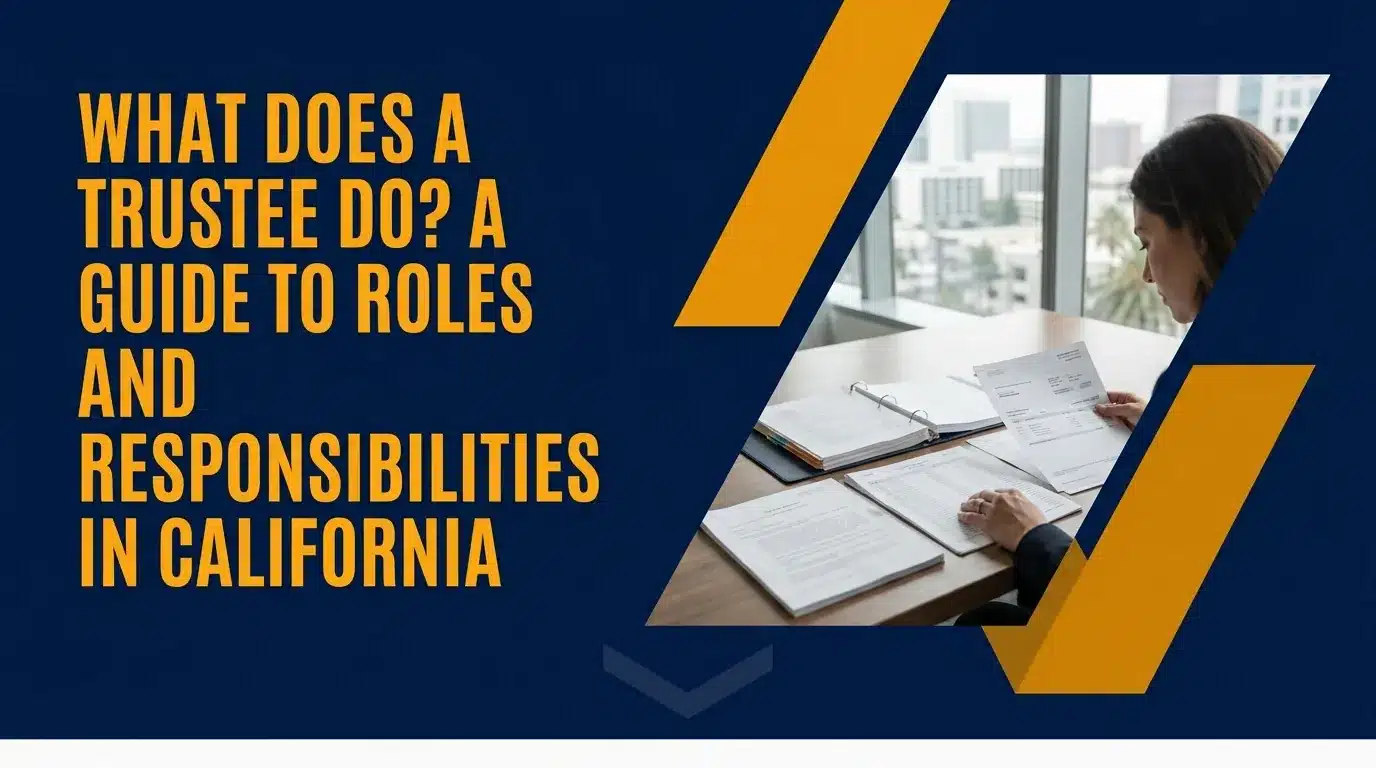 What does a trustee do? Roles and responsibilities in California
