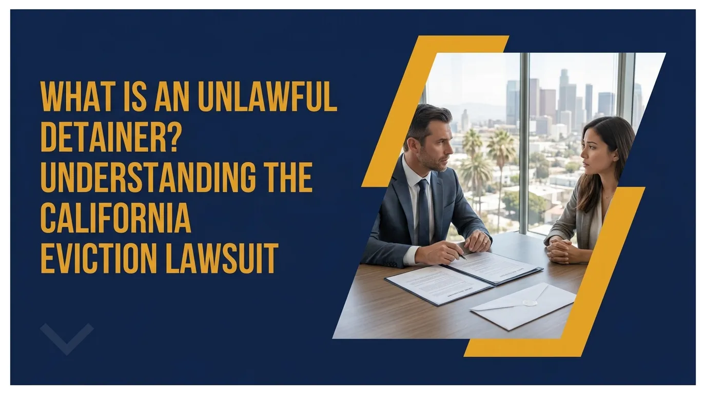 What is an unlawful detainer? Understanding the California eviction lawsuit