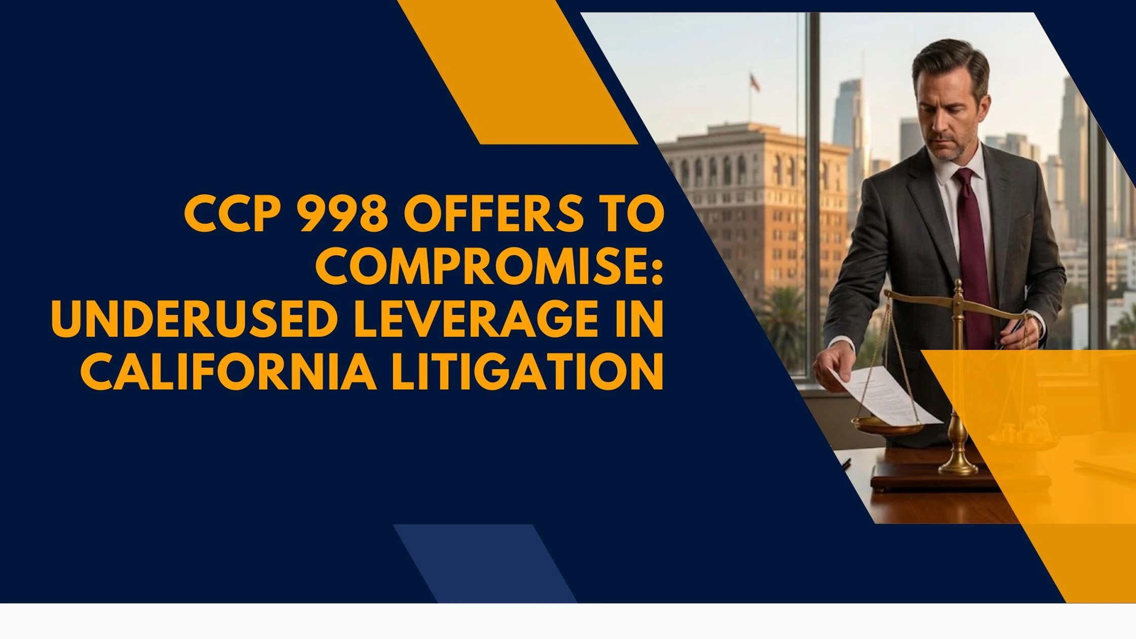 CCP 998 Offers to Compromise Underused Leverage in California Litigation