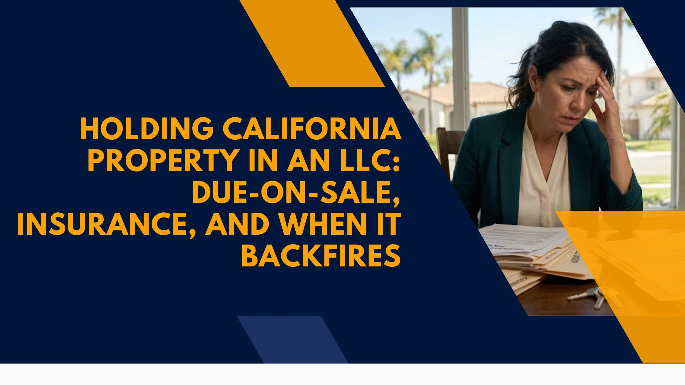 holding california property in an llc