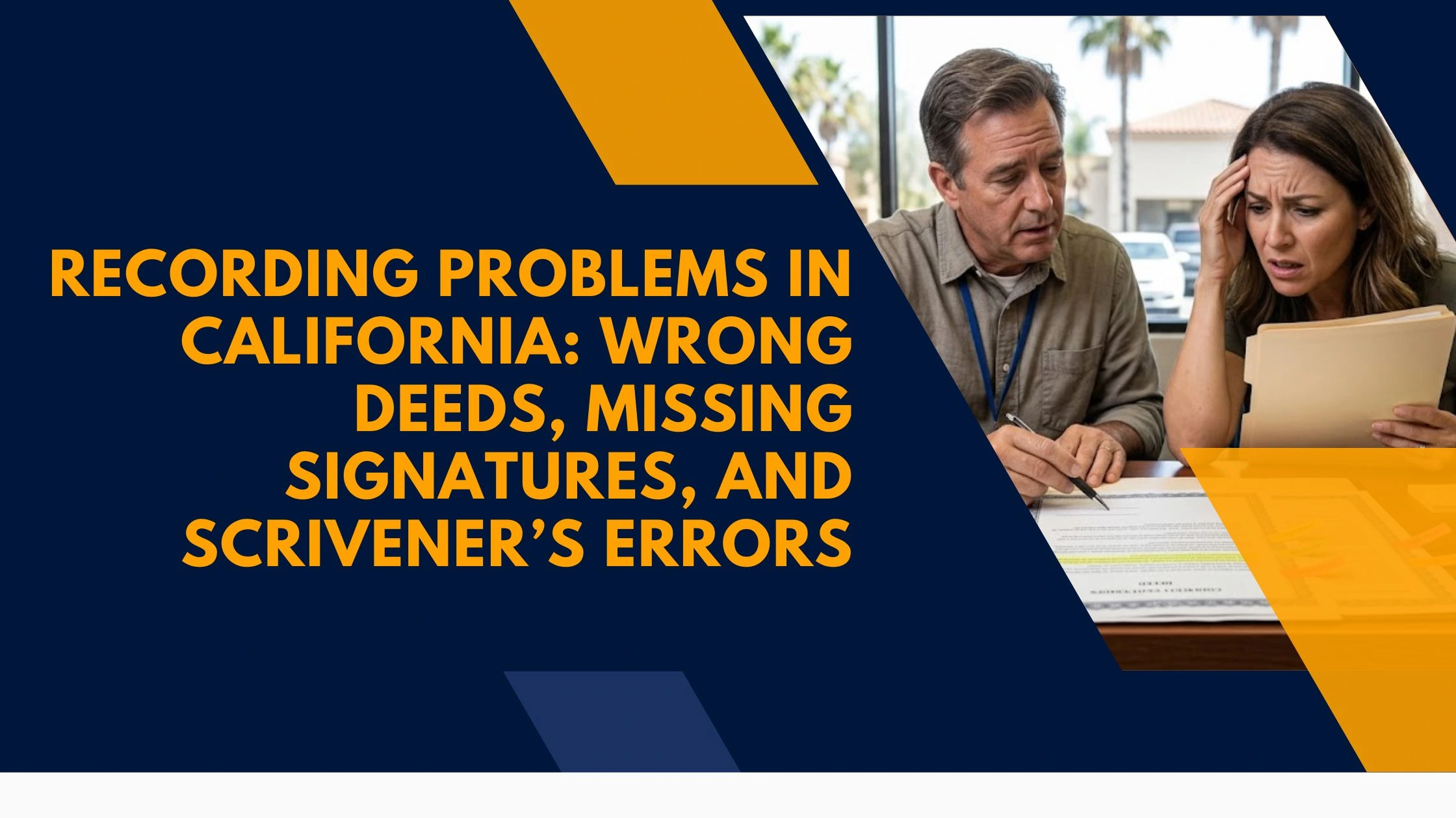deed recording error california