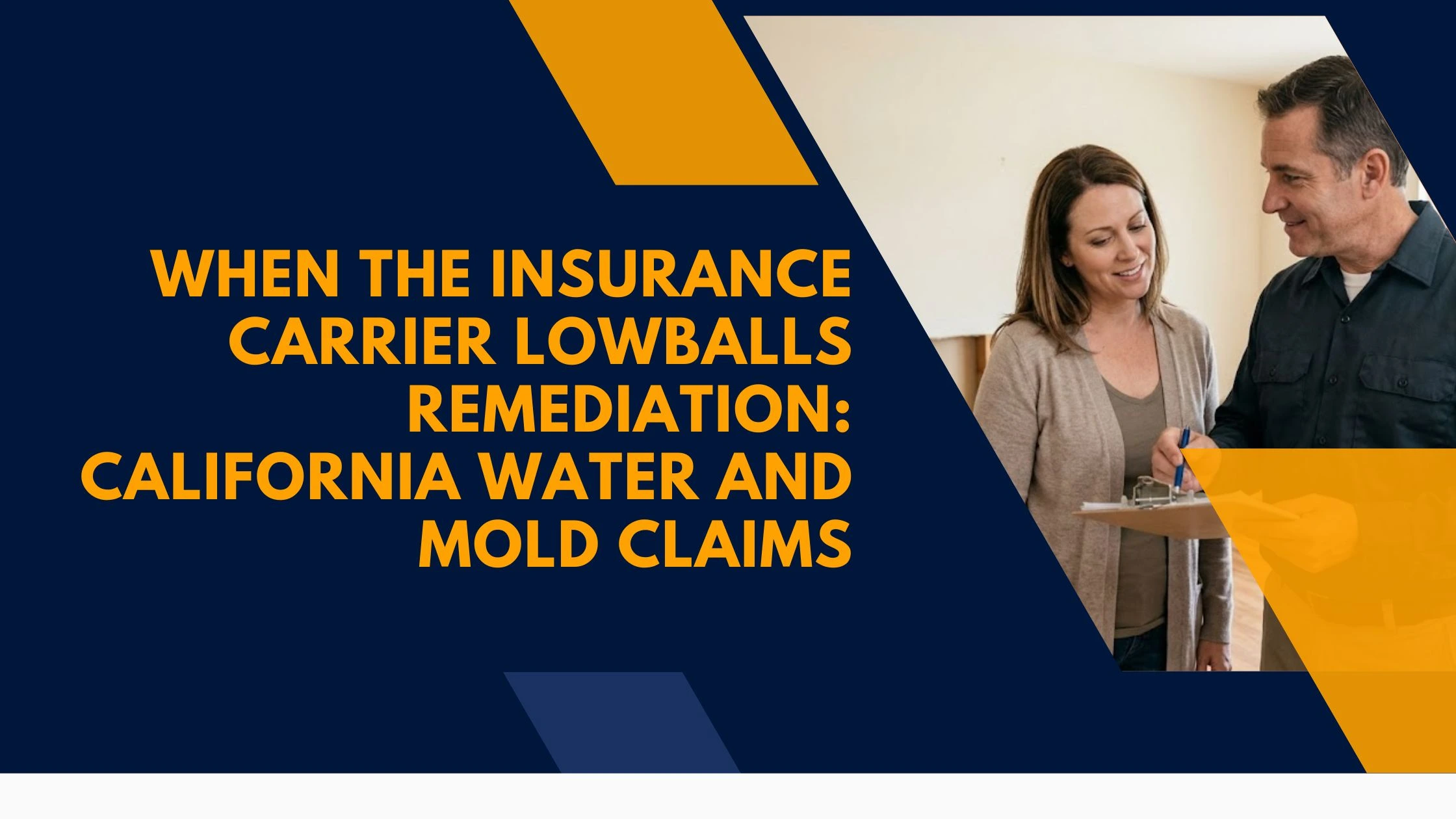 insurance lowball mold remediation california